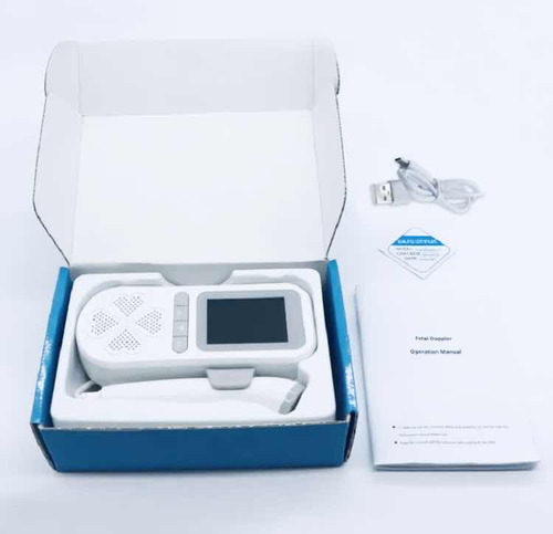 Monitor Doppler Fetal Recargable Con Gráfica De Curva.