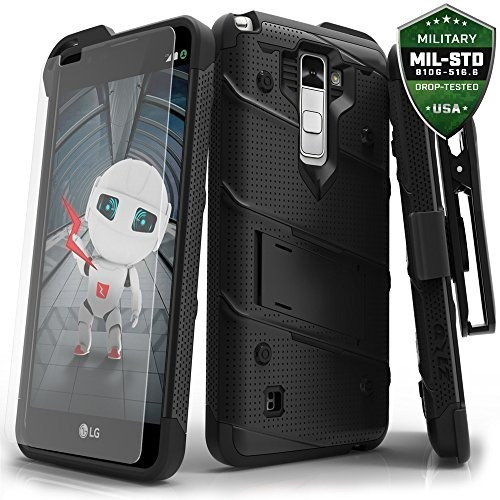 Estuche LG Stylo 2 Plus, Zizo [bolt Series] Con Soporte De P