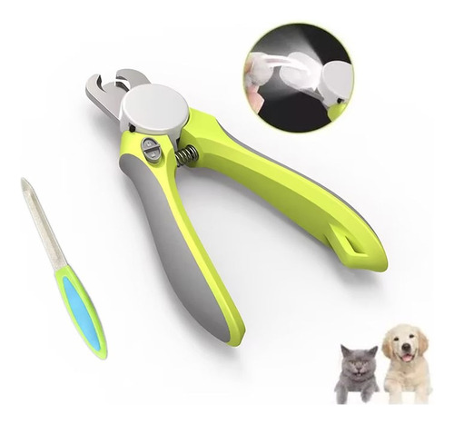 Profesional Corta Uñas Para Perro Y Gato Con Luz Led