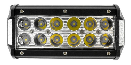 Barra Led 36w Faro Foco De Carro Camioneta Iluminación Automotriz Disipador De Calor /e  