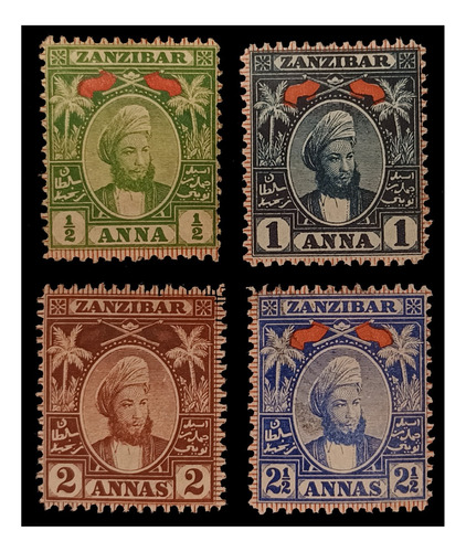 Zanzibar Correo Ordinario Seyyid Hamed 1898 Nv. C/g Yv. 43/6