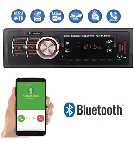 Radio Automotivo Mp3 Player M-8850b Usb Sd Aux Bluetooth