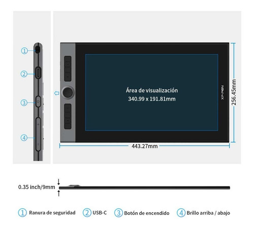 Imagen 5 de 10 de Artist Pro 16 Xppen Pantalla Gráfica Digitalizadora