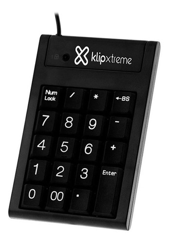 Teclado Numerico Klip Xtreme Knp-100 Usb 19 Teclas Contabili Teclado Negro