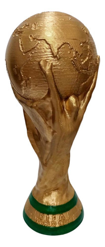 Copa Del Mundo 25cm Impresa En 3d Qatar 2022 Pintura Premium