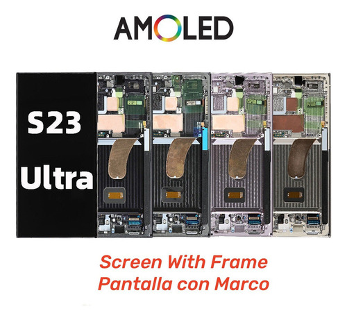A Pantalla Lcd Amoled Con Marco Para Galaxy S23 Ultra S918ub