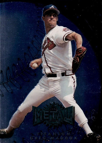 Mlb Greg Maddux - Metal Universe Titanium 1996 # 5 Of 10