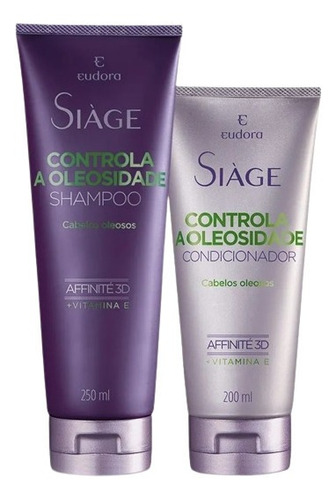 Shampoo E Condicionador Siàge Controla A Oleosidade / Eudora