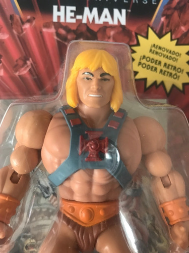 He-man Cabeza Retro Y He Man Cabeza Vintage Motu Origins (Usado)