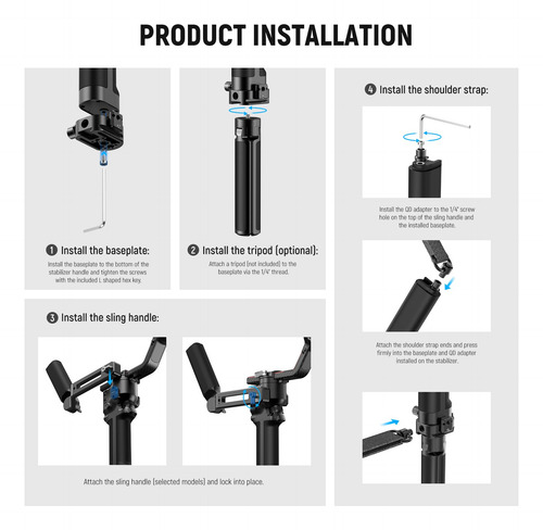 Correa De Hombro Gimbal Neewer Rs4 Rs3 Rs2 Para Dji Rs4 Rs4