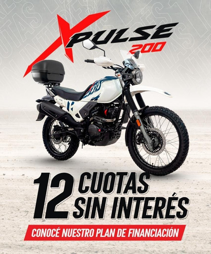 Hero Xpulse 200 Blanco Kova Motorcycle Concesionario Oficial