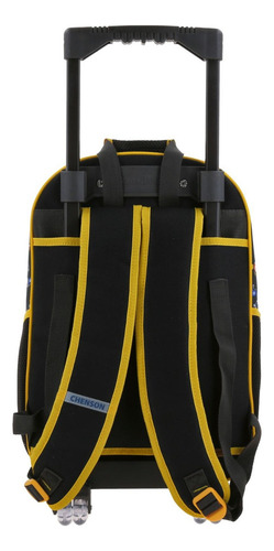 Mochila Con Ruedas Negra Grande Mario Bros Chenson Woat