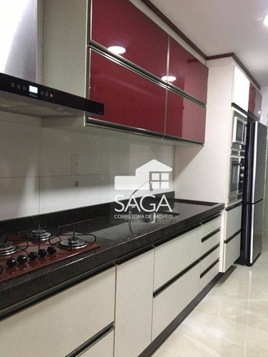 Imagem 28 de 30 de Todo Planejado E Decorado! Vista Mar! Apartamento Com 3 Dormitórios À Venda, 128 M² Por R$ 900.000 - Canto Do Forte - Praia Grande/sp - Ap4135