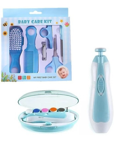 Kit Higiene + Lima Electrica Bebe Niño Niña Manicure Cuidado