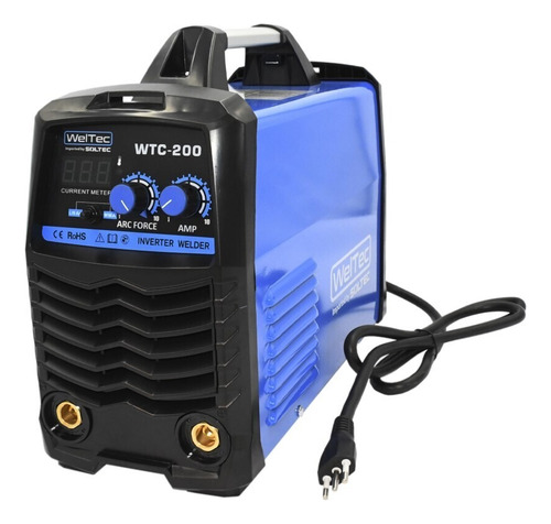 Imagen 3 de 3 de Soldadora Weltec Soltec Wtc200 200amp Con Maleta Mma Arco M