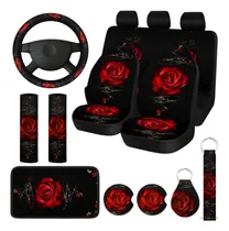 Comprar Juego Completo De Fundas De Asiento De Auto Con Diseño Flor