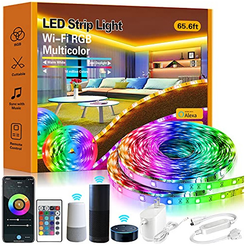 Tiras De Luces Led Inteligentes 65 Luces Led Rgb De 6 P...