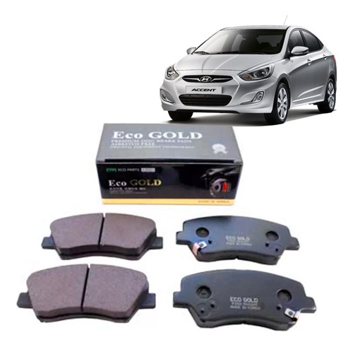 Pastillas Freno Delanteras Para Hyundai Accent Rb 2020 Korea