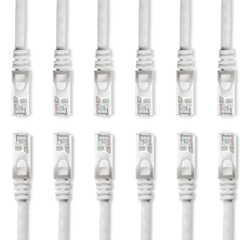 Cable Ethernet Cat 6 De 1 Pie (paquete De 5) - Sin Enganc...