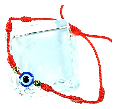 Pulsera Ojo Turco - Hilo Rojo Ajustable + Consagrada + Mod2