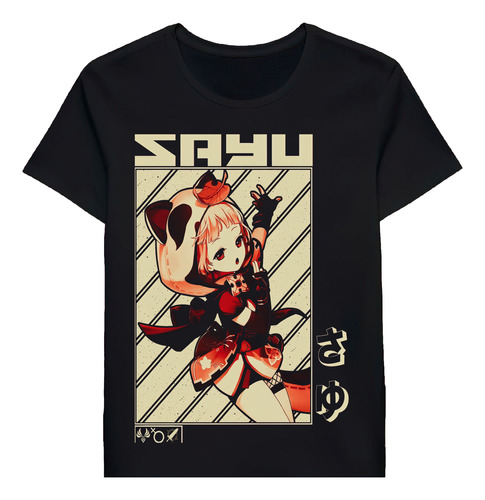 Remera Genshin Impact Sayu Vintage Animated Design 96279692