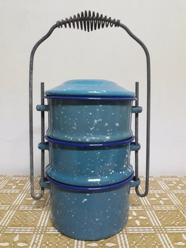 Portavianda De Peltre 3 Divisiones Tres Vintage 70's