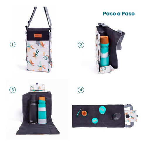 Imagen 8 de 10 de Bolso Matero Desplegable Diseño Coral Chilly
