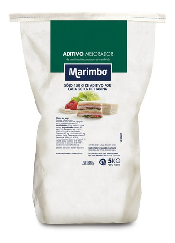 Aditivo Mejorador Para Pan De Sándwich X 5 Kg Marimbo