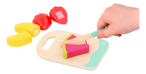 Juego Licuadora Infantil Con Frutas Velcro Battat