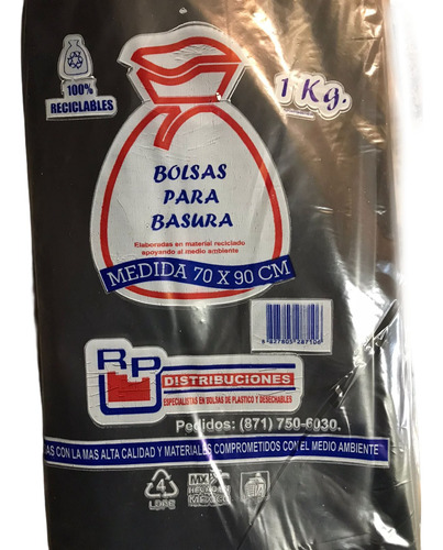 Bolsa Para Basura 70x90cm 1kg
