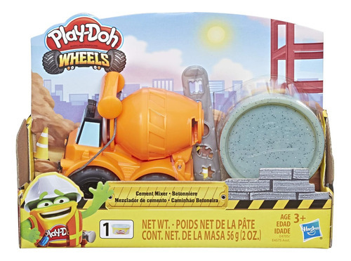 Massinha Play-doh Wheels Betoneira Construção Hasbro