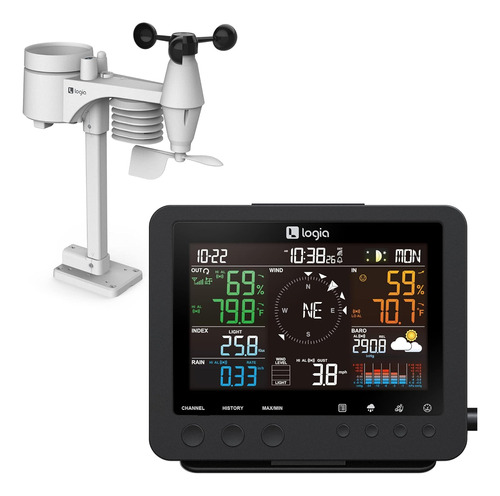 Estacion Meteorologica Logia 7 En 1 Consola Inalambrica