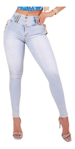 Calça Feminina Rhero Jeans Modela E Levanta Bumbum Com Bojo 