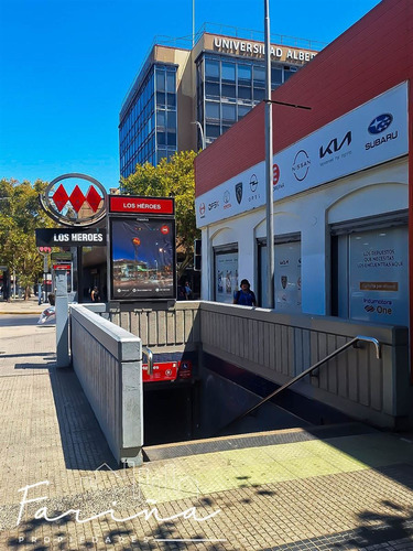 Arriendo Dpto Gran Terraza 1d,1b,estac.- Stgo, M.los Heroes