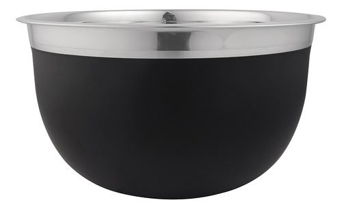 Bowl Ac Inoxidable Color Negro Mate Exterior 25cm Diámetro