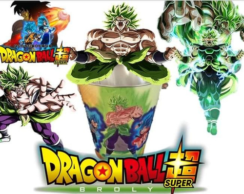 Dragon Ball Super Broly Palomera Metalica+vaso Especial