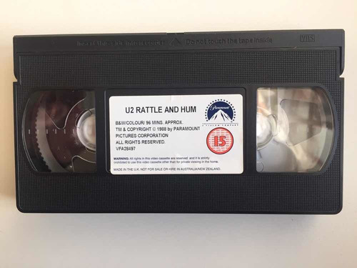Imagem 5 de 9 de U2 Rattle And Hum Fita Vídeo Vhs Importada Inglaterra Uk