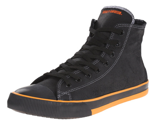 Harley-davidson Footwear Nathan Para Hombre, Negro/naranja