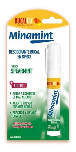 Spray Bucal Spearmint Minamint De Bucaltac Magistral Lacroze