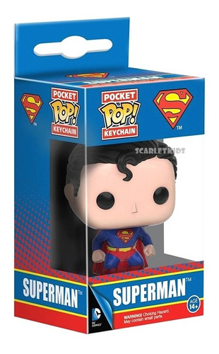 Llavero Pop Superman Dc Funko Pocket Pop! Scarlet Kids