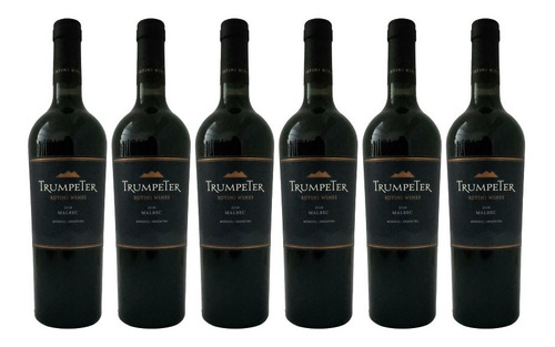 Vino Trumpeter Malbec 750 Ml Botella Pack X6 Fullescabio