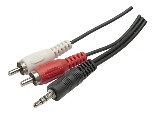 Cabo P2 Stereox2 Rca Para Ligar Notebook Em Home Mesa Áudio