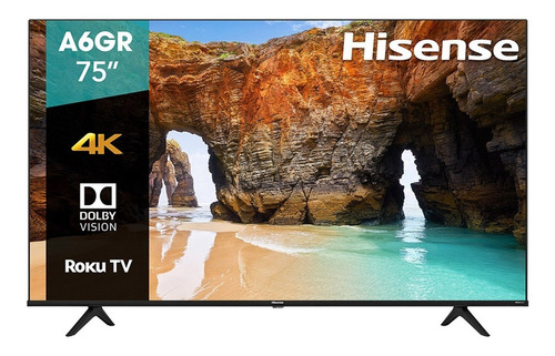 Imagen 1 de 7 de Televisor Hisense Smart Tv 4k Uhd 75 Pulgadas 75a6gr 2021
