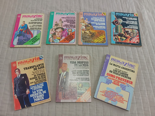 Lote 7 Revista/libro Magazine 1979 Tomos 7,8,10,11,13,14,23 (Usado)
