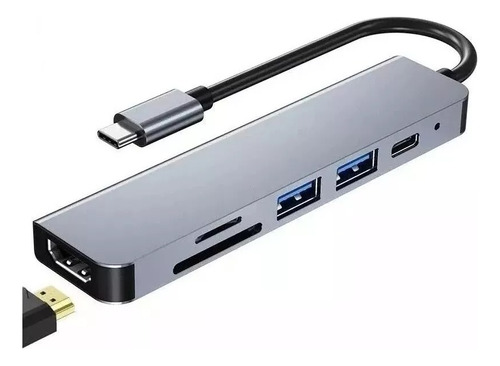 Hub P/ Macbook Air Pro M1 Adaptador Tipo C Usb 3.0 Hdmi Usbc