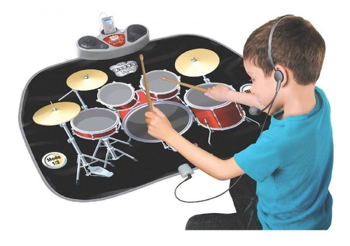 Batería Electrónica Alfombra Musical Con Auriculares