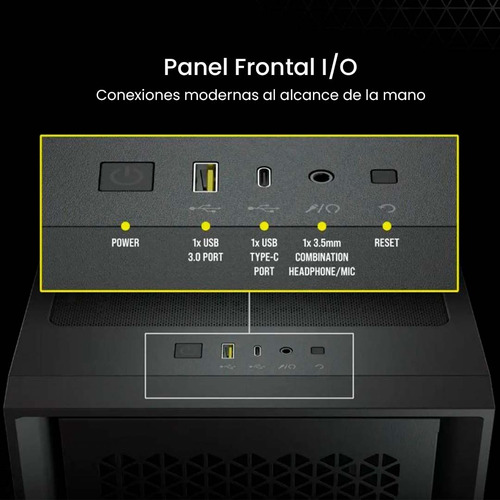 Gabinete Gamer Corsair 4000d Airflow Mid-tower Atx Black