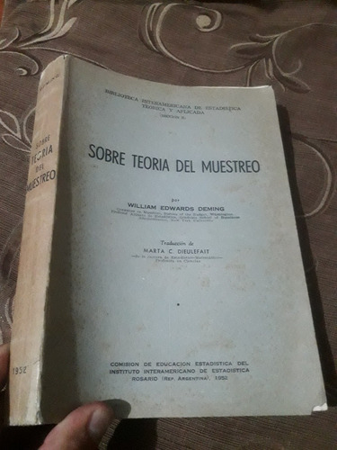 Libro Sobre Teoría Del Muestreo Edward Deming