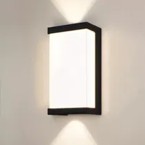 Comprar JUDENG Lámpara De Pared Impermeable Para Exterior Arbotante Moderna Lámparas De Pared Led Muro Impermeable Moderna Para Exterior Interior Jardin Colgantes Moderna Arbotante Decorativas 12w De Luz