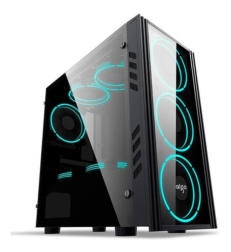 Gabinete Gamer Aigo Black Technology Mini Preto